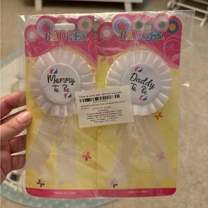 Mom & Dad To Be Badges